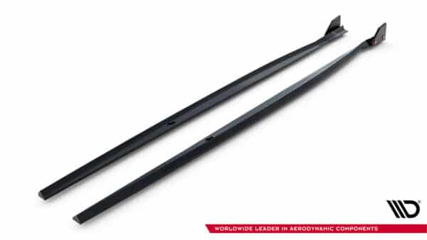 MAXTON DESIGN - Lišty pod bočné prahy V.4 + Splitre , vhodné pre BMW 1 M-PACK / M140I F20 FACELIFT Čierny lesk – Obrázok 6