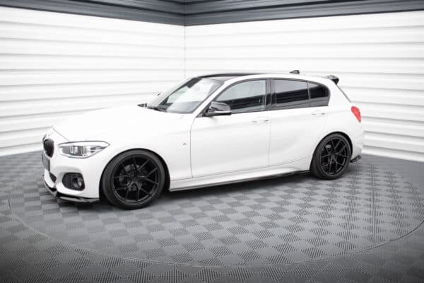 MAXTON DESIGN - Lišty pod bočné prahy V.5 , vhodné pre BMW 1 M-PACK / M140I F20 FACELIFT Čierny lesk – Obrázok 2