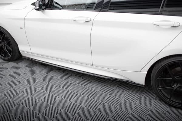 MAXTON DESIGN - Lišty pod bočné prahy V.5 , vhodné pre BMW 1 M-PACK / M140I F20 FACELIFT Čierny lesk – Obrázok 4