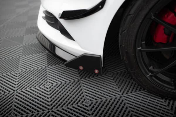 MAXTON DESIGN - Spoiler pod predný nárazník V.6 + Splitre,  FORD FIESTA ST MK7 FACELIFT , Čierny lesk – Obrázok 6