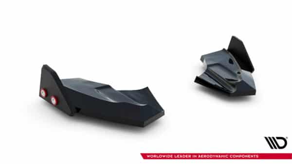 MAXTON DESIGN - Bočné spoiler zadného nárazníka V.3 + Splitre ,  FORD FIESTA ST MK7 FACELIFT , Čierny lesk – Obrázok 6