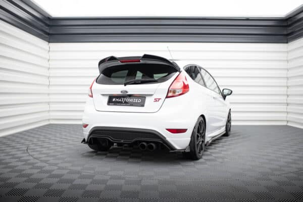 MAXTON DESIGN - Bočné spoiler zadného nárazníka V.3 + Splitre ,  FORD FIESTA ST MK7 FACELIFT , Čierny lesk – Obrázok 2