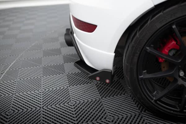 MAXTON DESIGN - Bočné spoiler zadného nárazníka V.3 + Splitre ,  FORD FIESTA ST MK7 FACELIFT , Čierny lesk – Obrázok 5