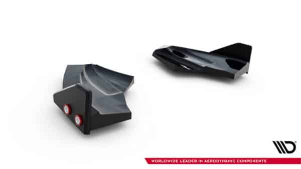 MAXTON DESIGN - Bočné spoiler zadného nárazníka V.3 + Splitre ,  FORD FIESTA ST MK7 FACELIFT , Čierny lesk – Obrázok 7