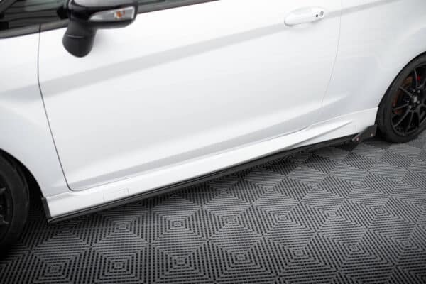MAXTON DESIGN - Lišty pod bočné prahy V.4 + Splitre,  FORD FIESTA ST / ST-LINE MK7 , Čierny lesk – Obrázok 3