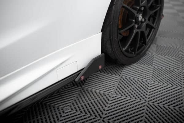 MAXTON DESIGN - Lišty pod bočné prahy V.4 + Splitre,  FORD FIESTA ST / ST-LINE MK7 , Čierny lesk – Obrázok 5