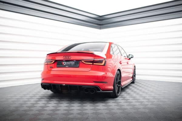 MAXTON DESIGN - Spoiler kufra ,  AUDI A3 / A3 S-LINE / S3 / RS3 SEDAN 8V , Čierny lesk – Obrázok 3