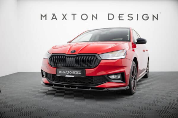 MAXTON DESIGN - Spoiler pod predný nárazník  ,SKODA FABIA MK4, Čierny lesk – Obrázok 3