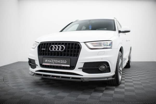 MAXTON DESIGN - Spoiler pod predný nárazník V.1 ,AUDI Q3 S-LINE 8U, Čierny lesk – Obrázok 3