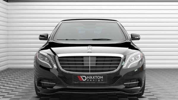 MAXTON DESIGN - Spoiler pod predný nárazník V.1 MERCEDES-BENZ S W222, Čierny lesk – Obrázok 4