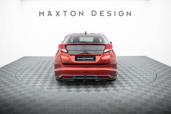 MAXTON DESIGN - Bočné spojlere zadného nárazníka , HONDA CIVIC HATCHBACK MK9, Čierny lesk – Obrázok 2