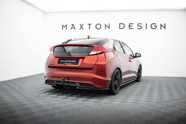 MAXTON DESIGN - Bočné spojlere zadného nárazníka , HONDA CIVIC HATCHBACK MK9, Čierny lesk – Obrázok 3