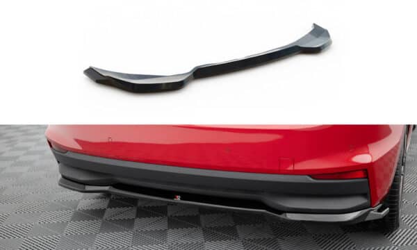 MAXTON DESIGN - Spoiler pod zadný nárazník ,SKODA FABIA MK4, Čierny lesk