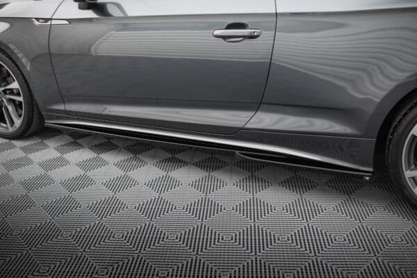 MAXTON DESIGN - Lišty pod bočné prahy, AUDI S5 COUPE / A5 S-LINE COUPE F5 FACELIFT , Čierny lesk – Obrázok 4