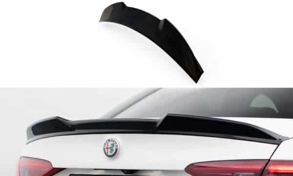 MAXTON DESIGN - Spoiler kufra 3D ,ALFA ROMEO GIULIA QUADRIFOGLIO, Čierny lesk