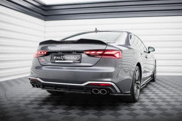 MAXTON DESIGN - Spoiler kufra 3D, AUDI S5 COUPE / A5 S-LINE COUPE F5 FACELIFT , Čierny lesk – Obrázok 5