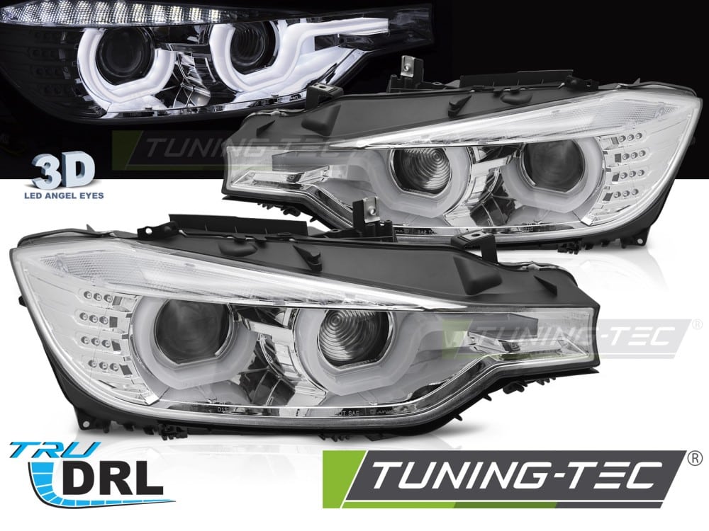 Predné svetlá BMW F30/F31 10.11 - 05.15 U-TYPE chróm