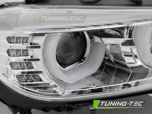 Predné svetlá BMW F30/F31 10.11 - 05.15 U-TYPE HID chróm – Obrázok 2