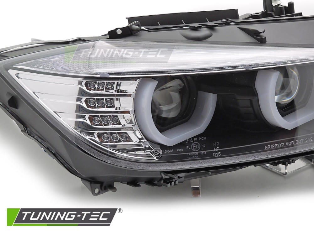 Predné svetlá BMW F30/F31 10.11 - 05.15 U-TYPE HID BLACK – Obrázok 2