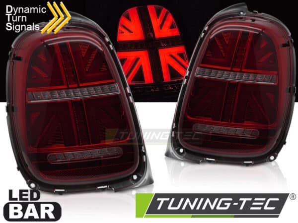 LED Zadné svetlá RED SMOKE SEQ pre MINI COOPER F55 F56 F57 14-17 6-PIN