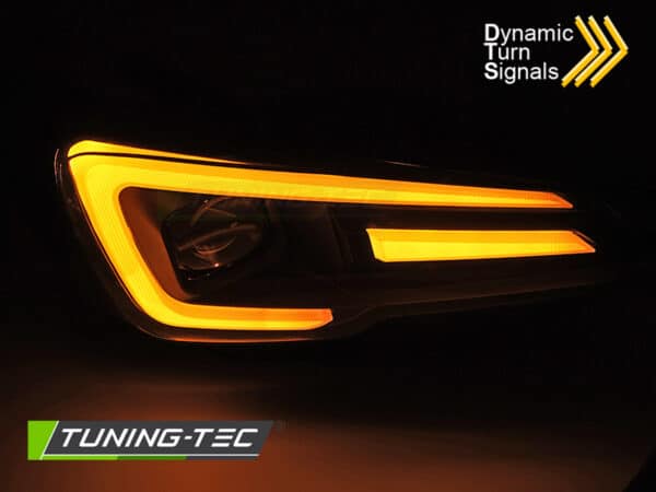 LED Predné svetlá DRL BLACK vhodné pre SUBARU WRX 14-22 – Obrázok 3