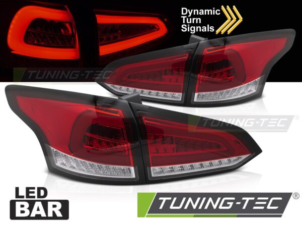 LED Zadné svetlá RED WHITE SEQ pre FORD FOCUS MK 3 SW 11-18