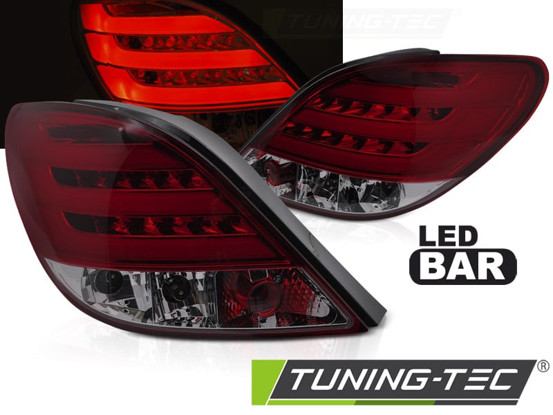 Zadné svetlá PEUGEOT 207 3D/5D 05.06-06.09 dymové LED BAR