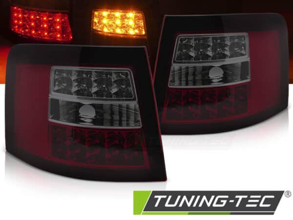 LED Zadné svetlá RED SMOKE pre AUDI A6 05.97-05.04 AVANT