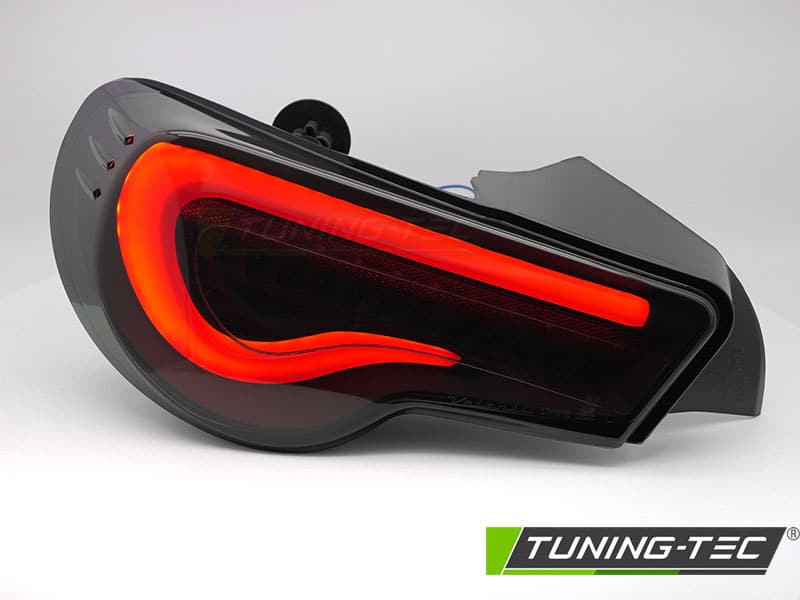 Zadné svetlá TOYOTA GT86 12-21 LED BAR čierne dymové SEQ – Obrázok 2