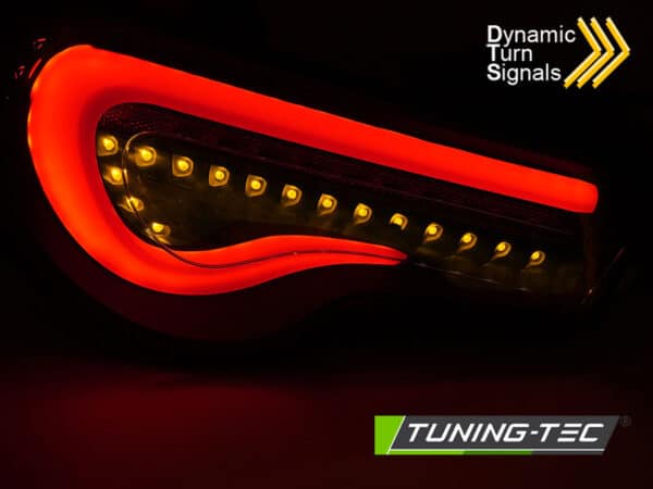 Zadné svetlá TOYOTA GT86 12-21 LED BAR čierne dymové SEQ – Obrázok 4