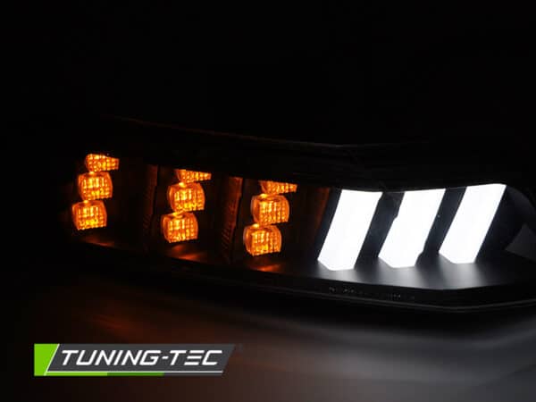 FRONT DIRECTION BLACK LED SEQ fits FORD MUSTANG 15-17 – Obrázok 2