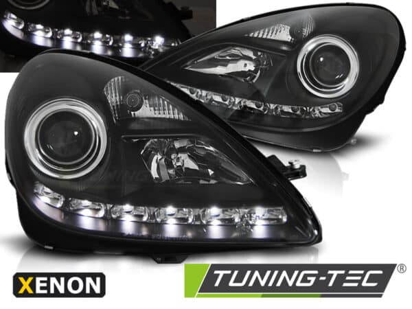 XENON Predné svetlá DAYLIGHT BLACK vhodné pre MERCEDES R171 SLK 04-11