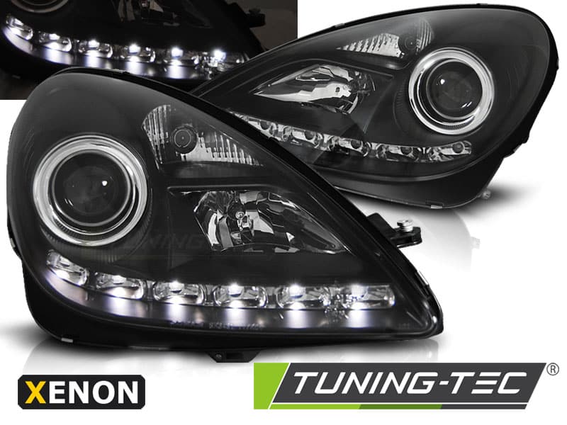 XENON Predné svetlá DAYLIGHT BLACK vhodné pre MERCEDES R171 SLK 04-11