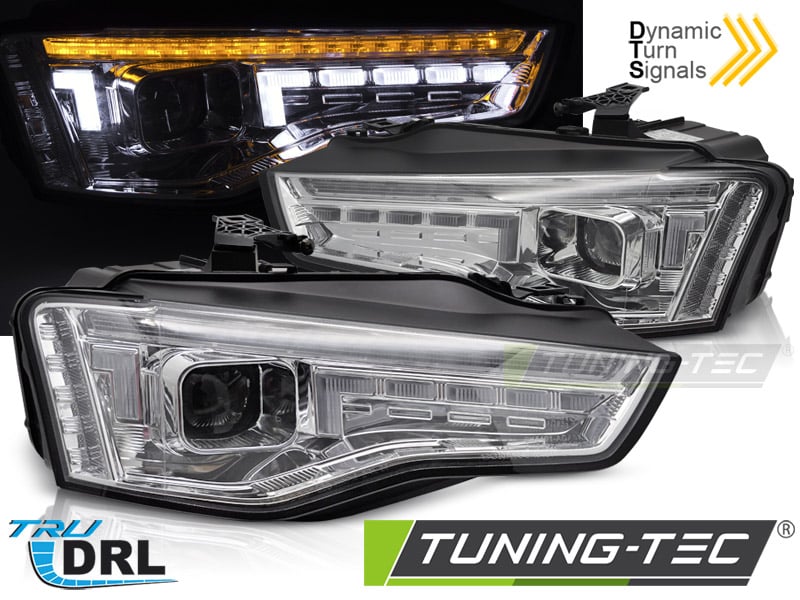 XENON Predné svetlá LED chróm SEQ vhodné pre AUDI A5 11-16