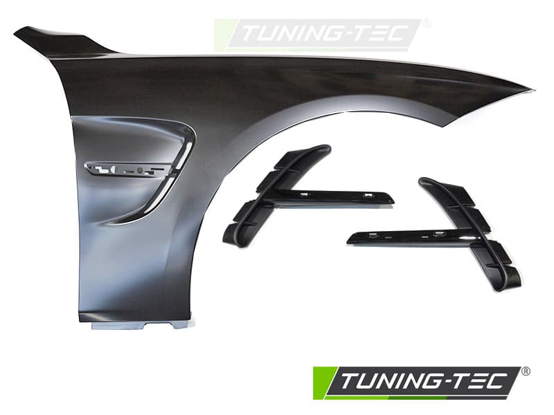 FENDERS SPORT STYLE WITH SIDE VENT BLACK fits F30 F31 11-18 – Obrázok 3