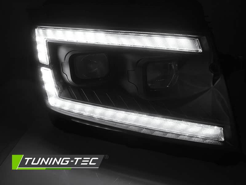 LED Predné svetlá TUBE LIGHT BLACK DRL SEQ vhodné pre VW CRAFTER II 2017- – Obrázok 2