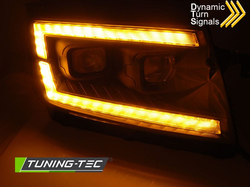 LED Predné svetlá TUBE LIGHT BLACK DRL SEQ vhodné pre VW CRAFTER II 2017- – Obrázok 3