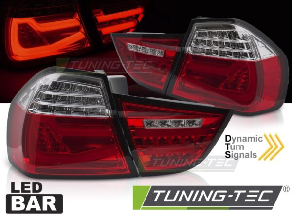 LED BAR Zadné svetlá RED WHITE SEQ pre BMW E90 09-11