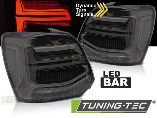 LED Zadné svetlá SMOKE LED BAR pre VW POLO V 09-17