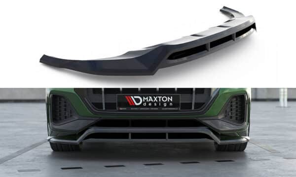 MAXTON DESIGN - Spoiler pod predný nárazník, AUDI Q8 MK1 FACELIFT, Čierny lesk
