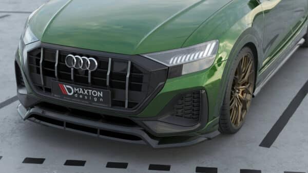 MAXTON DESIGN - Spoiler pod predný nárazník, AUDI Q8 MK1 FACELIFT, Čierny lesk – Obrázok 3