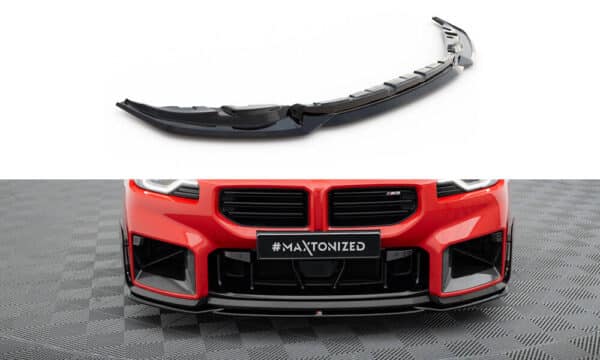 MAXTON DESIGN - Spoiler pod predný nárazník, vhodné pre BMW M2 M-PERFORMANCE G87, Čierny lesk