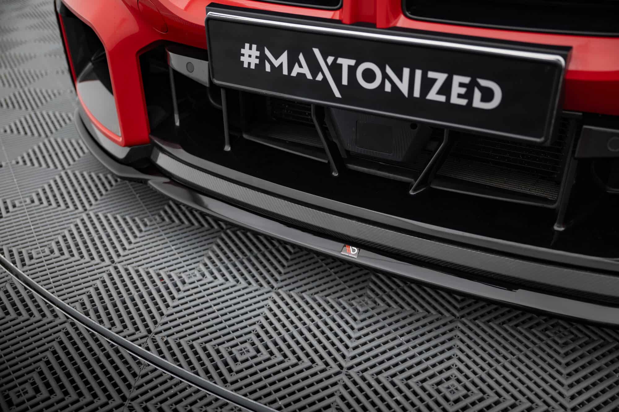 MAXTON DESIGN - Spoiler pod predný nárazník, vhodné pre BMW M2 M-PERFORMANCE G87, Čierny lesk – Obrázok 5