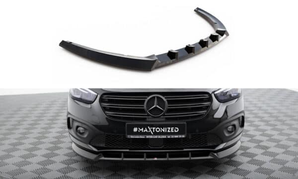 MAXTON DESIGN - Spoiler pod predný nárazník, MERCEDES-BENZ T W420, Čierny lesk