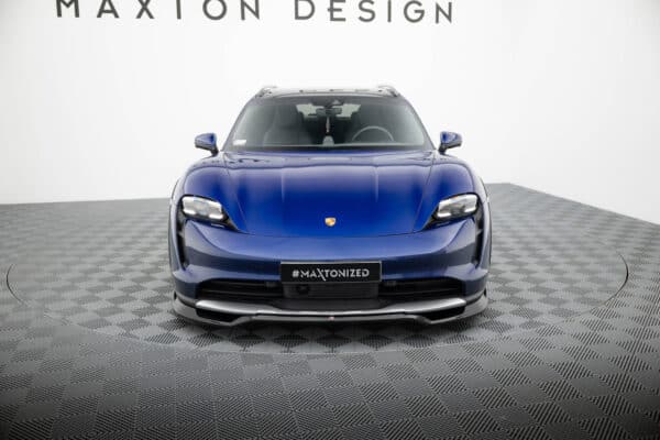 MAXTON DESIGN - Spoiler pod predný nárazník, PORSCHE TAYCAN CROSS TURISMO 4S, Čierny lesk – Obrázok 2