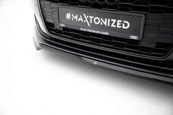 MAXTON DESIGN - Spoiler pod predný nárazník V.1, AUDI A5 F5 FACELIFT, Čierny lesk – Obrázok 2