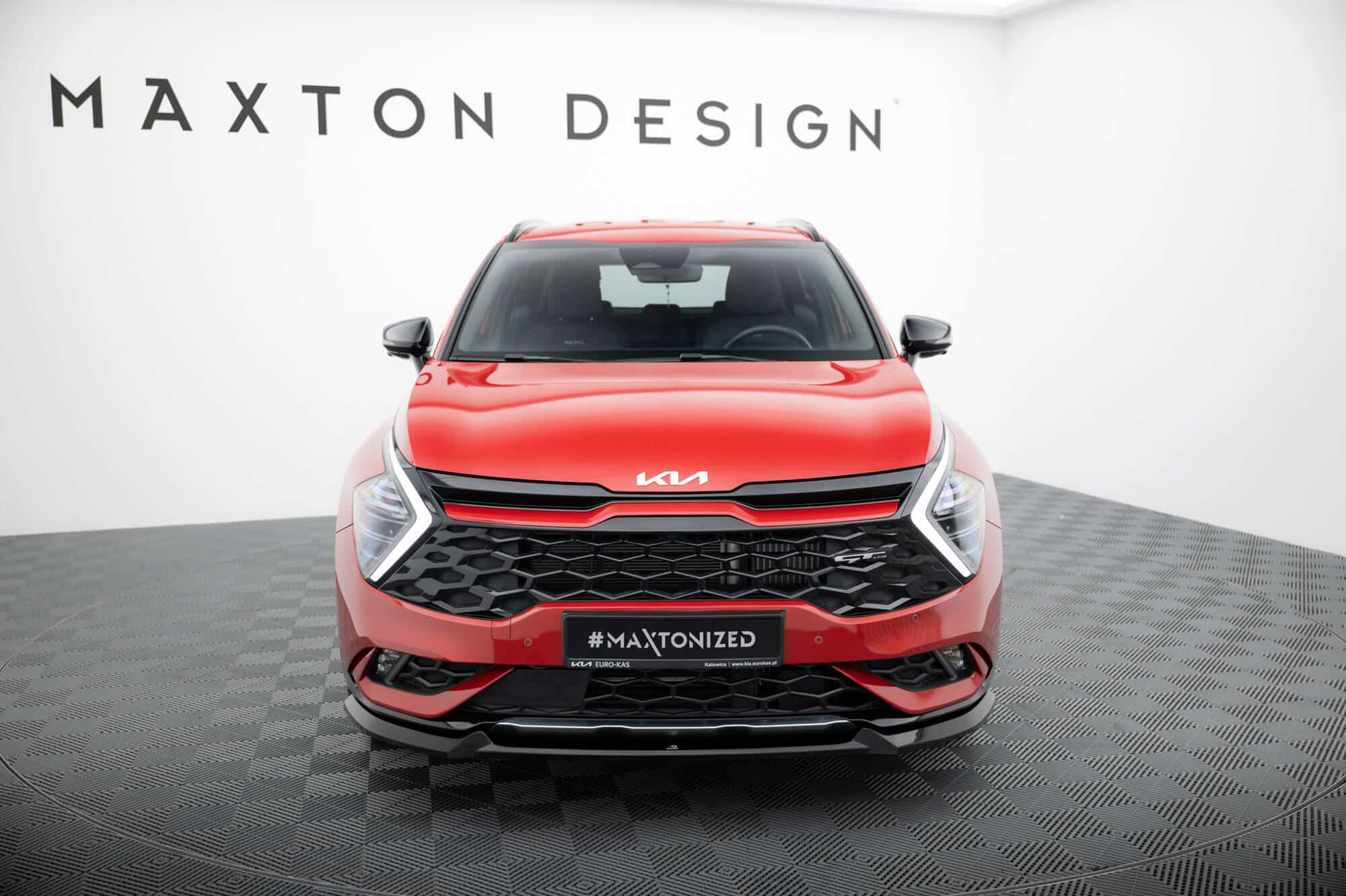 MAXTON DESIGN - Spoiler pod predný nárazník V.1, KIA SPORTAGE GT-LINE MK5, Čierny lesk – Obrázok 2