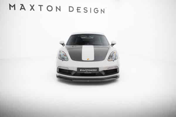 MAXTON DESIGN - Spoiler pod predný nárazník, PORSCHE 718 CAYMAN GTS 982C, Čierny lesk – Obrázok 2