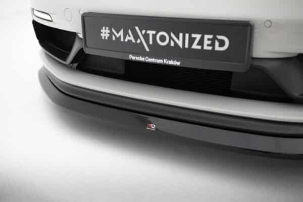 MAXTON DESIGN - Spoiler pod predný nárazník, PORSCHE 718 CAYMAN GTS 982C, Čierny lesk – Obrázok 4