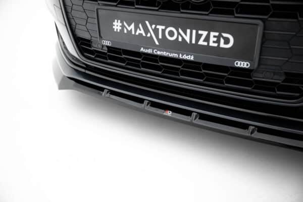MAXTON DESIGN - Spoiler pod predný nárazník V.2, AUDI A5 F5 FACELIFT, Čierny lesk – Obrázok 3